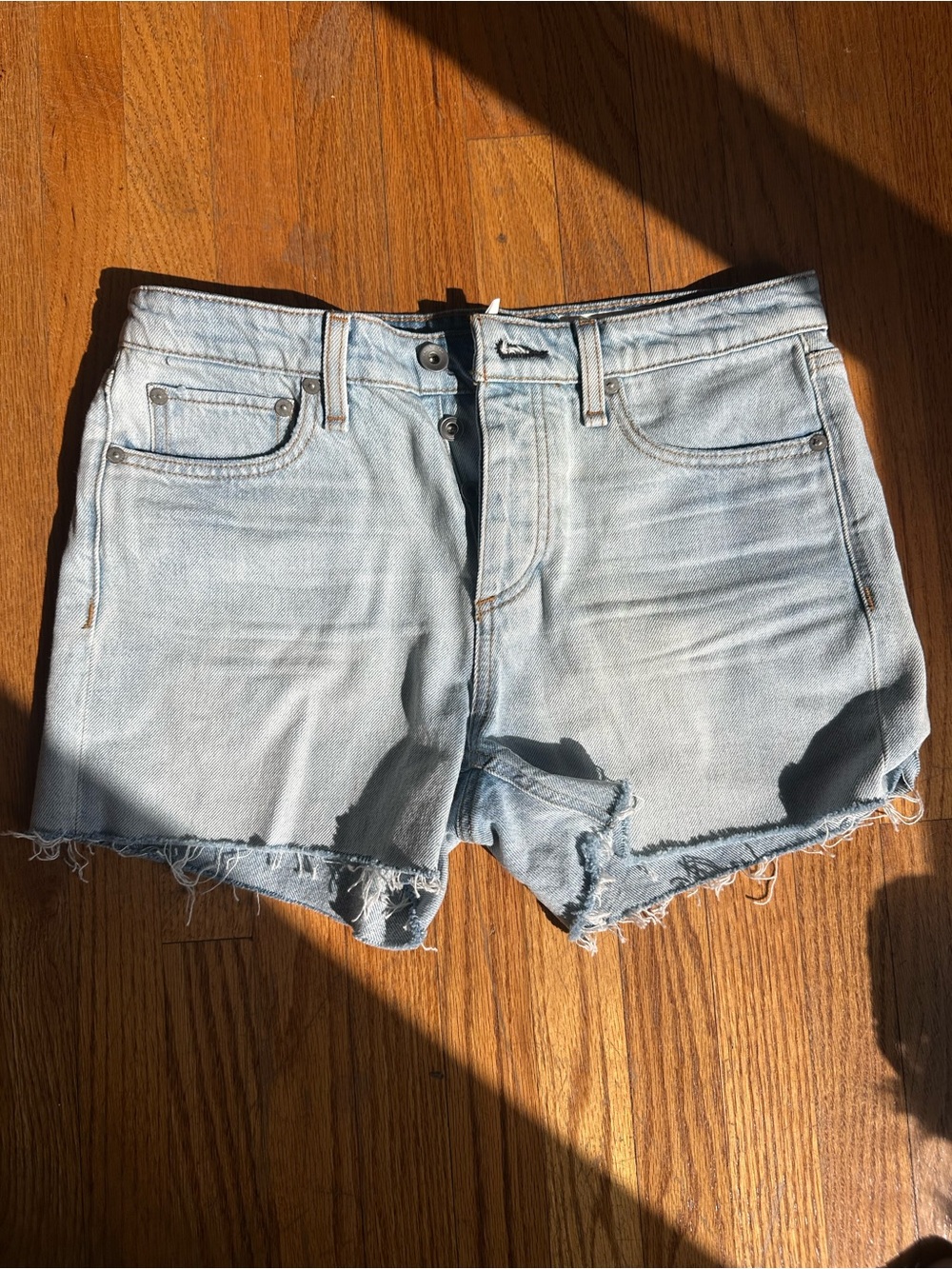 Frame Light Blue Denim Cutoff Shorts - Women's size 26